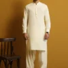 Cream Boski Kameez Shalwar for Men | Mastorat