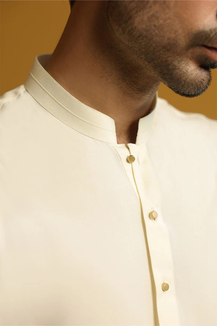 Cream Boski Kameez Shalwar for Men | Mastorat