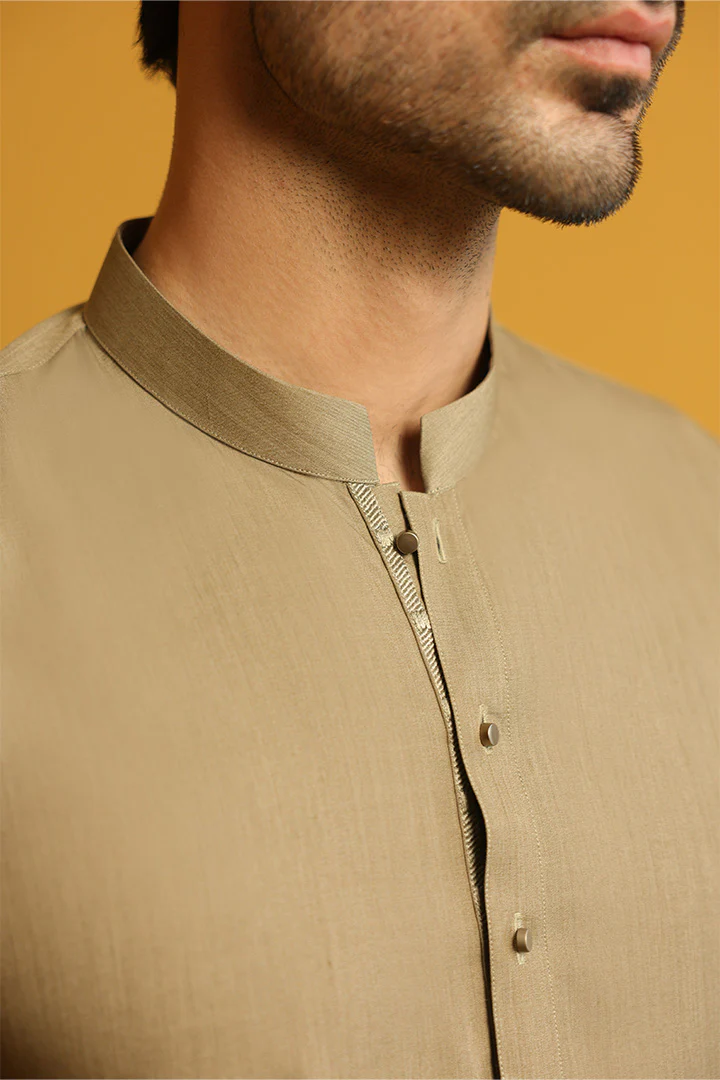 Dark Khaki Men's Shalwar Kameez | Mastorat