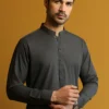 Ash Gray Full Sleeves Shalwar Kameez for Men | Mastorat