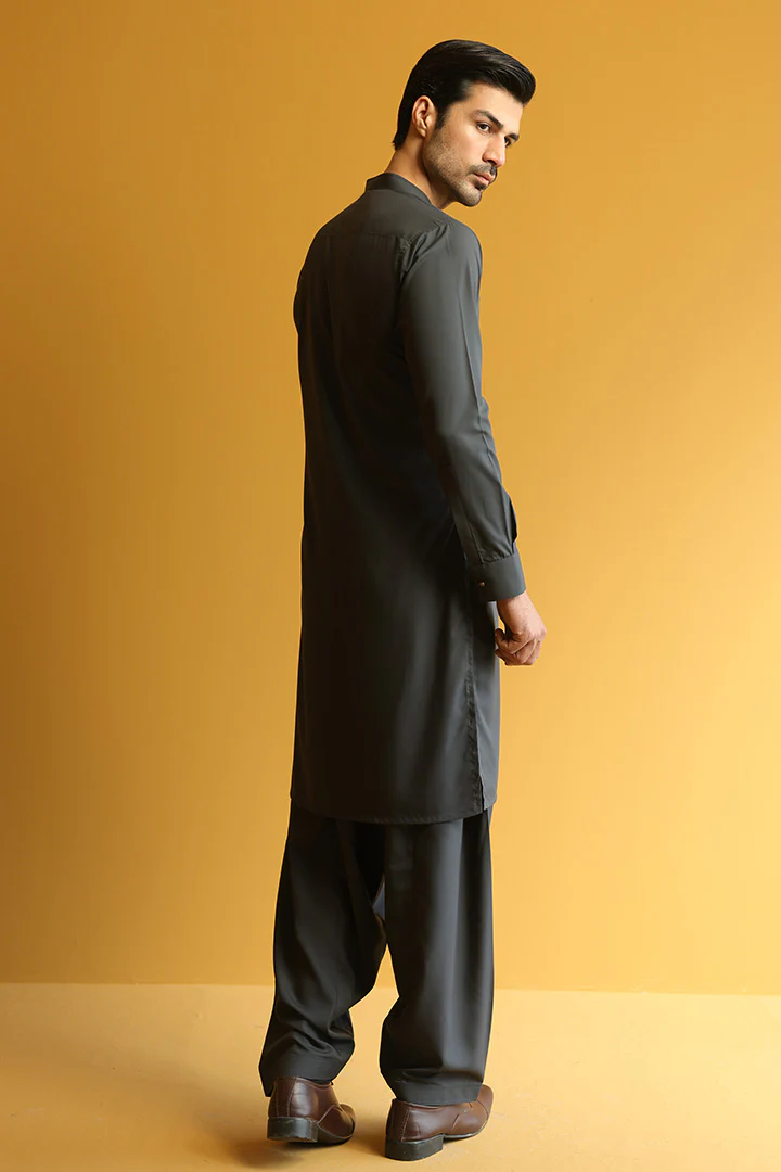 Gray Kameez Shalwar for Men | Premium Wear | Mastorat
