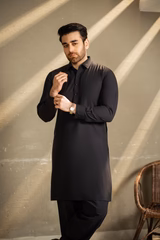 Black Shirt Color Shalwar Kameez C-10213 | Mastorat
