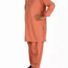 Beautiful Rust Pakistani Boy Dress for Casual Wear K2308 | Mastorat