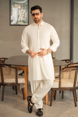 Cream Kameez Shalwar for Men