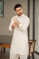 Cream Kameez Shalwar for Men