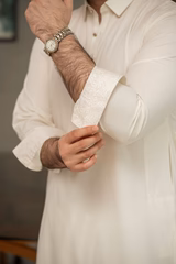 Cream Kameez Shalwar for Men