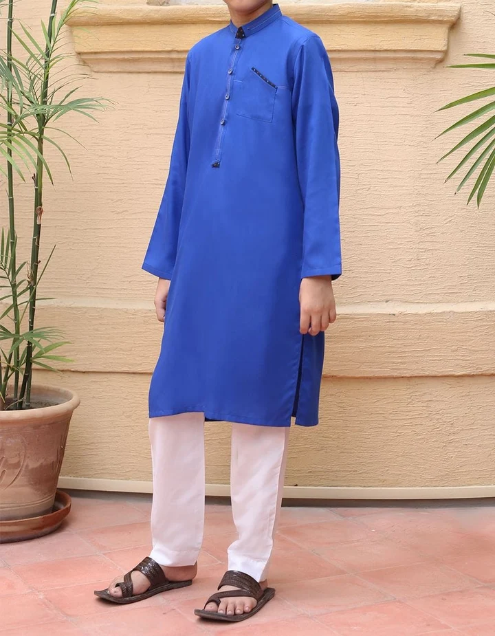 Beautiful Designer Boys Kurta in Blue Color K2303