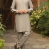 Men Eid Outfit in Steel Gray Color Poly Cotton Shalwar Kameez | Mastorat