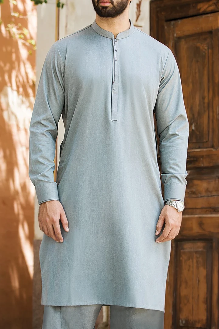 Light Grey Shalwar Kameez for Men M2755 | Mastorat