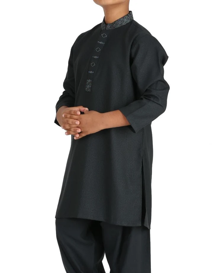 Pakistani Machine Embroidered Dark Green Dress K2310