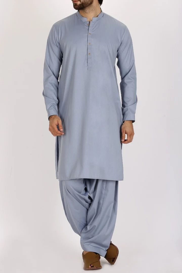 Pakistani Men’s Light Blue Shalwar Kameez M2763