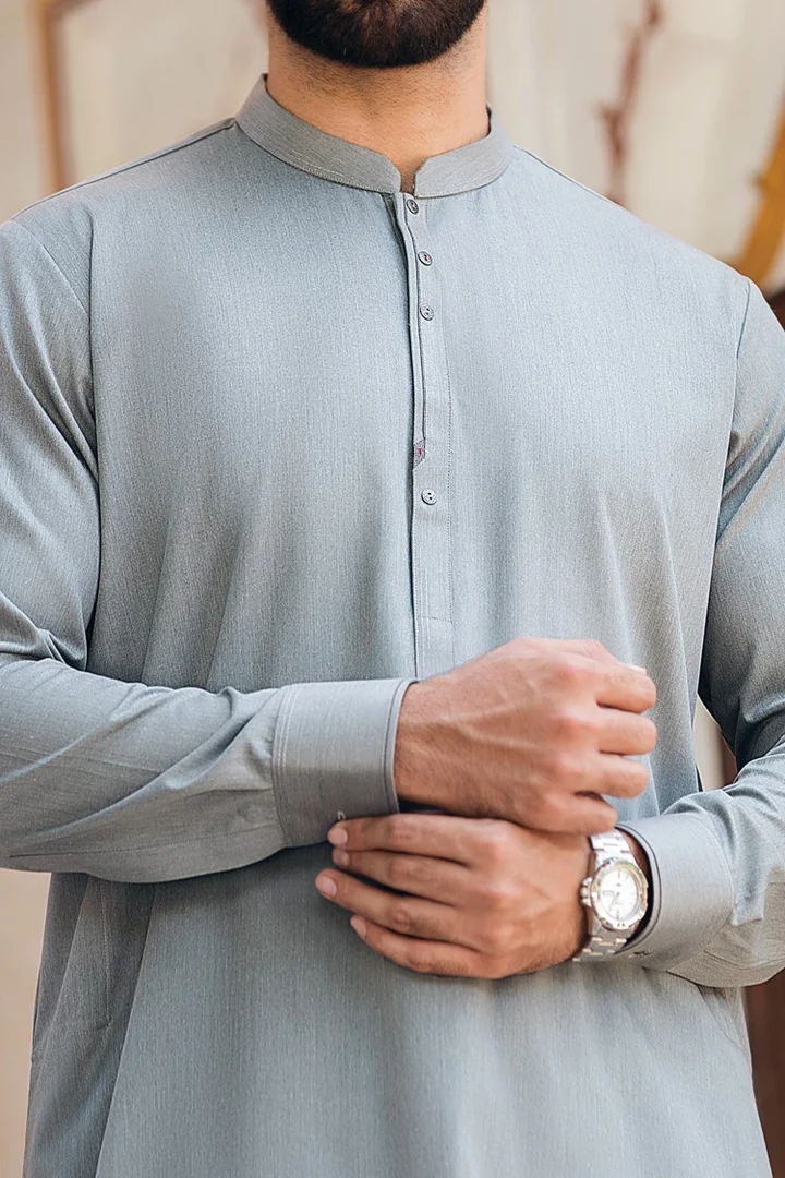 Light Grey Shalwar Kameez for Men M2755 | Mastorat