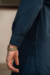 Mastorat Teal Blue Embroidered Kameez Shalwar C-10201