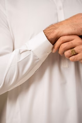 White Embroidered Kameez Shalwar for Men | Mastorat