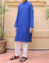 Beautiful designer boys kurta in lavish blue color # K2303