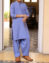 Beautiful Pakistani boys dress in blue color for casual wear # K2300