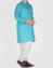 Pakistani designer kids kurta in lavish turquoise color # K2304