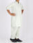 Pakistani machine embroidered dress in light green color # K2313