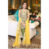 Wedding party dress in mehndi green and yellow with pure dabka and nzgh work Model#P 90