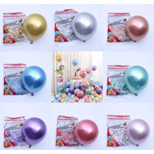 50 Pcs Metallic Balloons