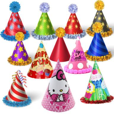 Pack Of 2 Happy Birthday Caps Multicolor