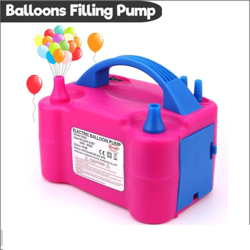Electric Balloon Filling pump | Electric Balloon inflator pump portable with dual nozzle
