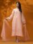 EWU22V17-26493 Unstitched Peach Embroidered Crosshatch 3 Piece