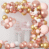 DIY Pink and golden confetti