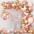 DIY Pink and golden confetti