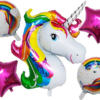 Unicorn exclusive foil balloons set of 5 pcs
