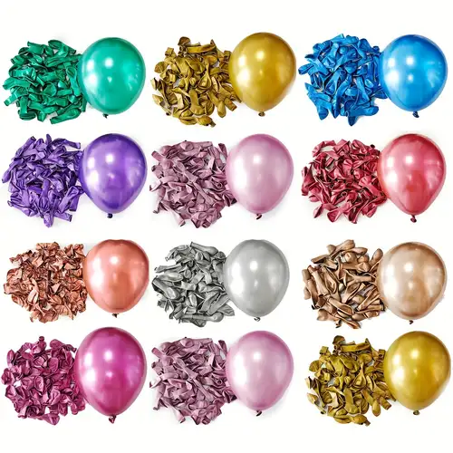 Metallic Latex Chrome Balloons in Golden shinny 10 inches