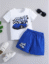 Toddler Boys Car & Letter Graphic Tee & Shorts