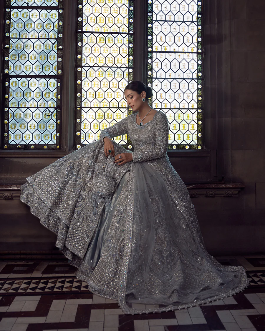 Ayana – Ice Blue Bridal Gown by Mastorat