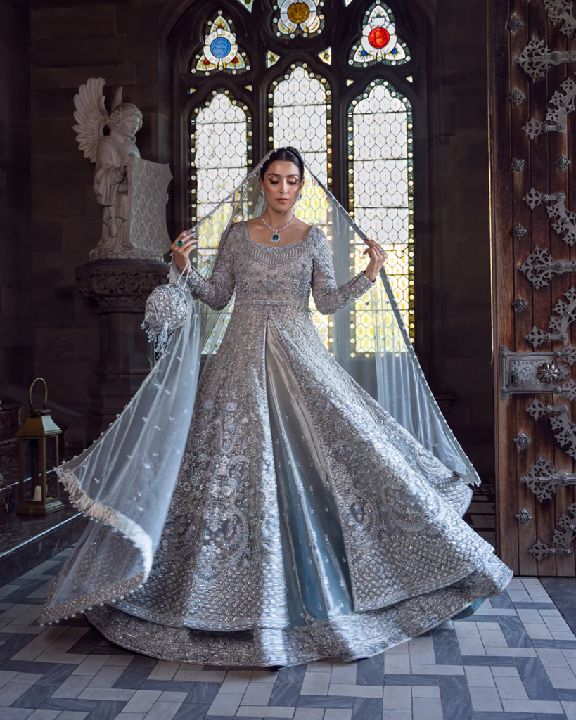Ayana – Ice Blue Bridal Gown by Mastorat