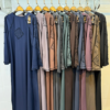 D#198 ZIPPER PEARL LINE Nida Fabric