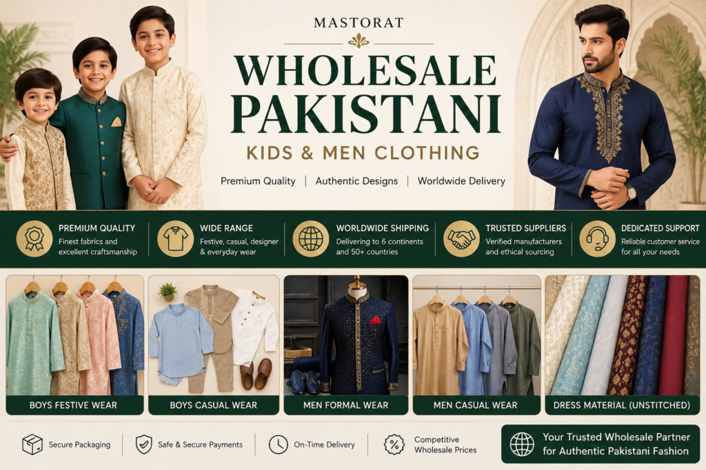 Wholesale Pakistani Kids & Men Clothing Guide