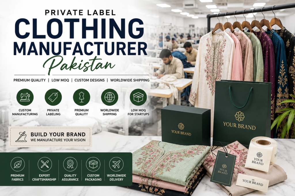 Private Label Clothing Manufacturer Pakistan for UK & USA Brands