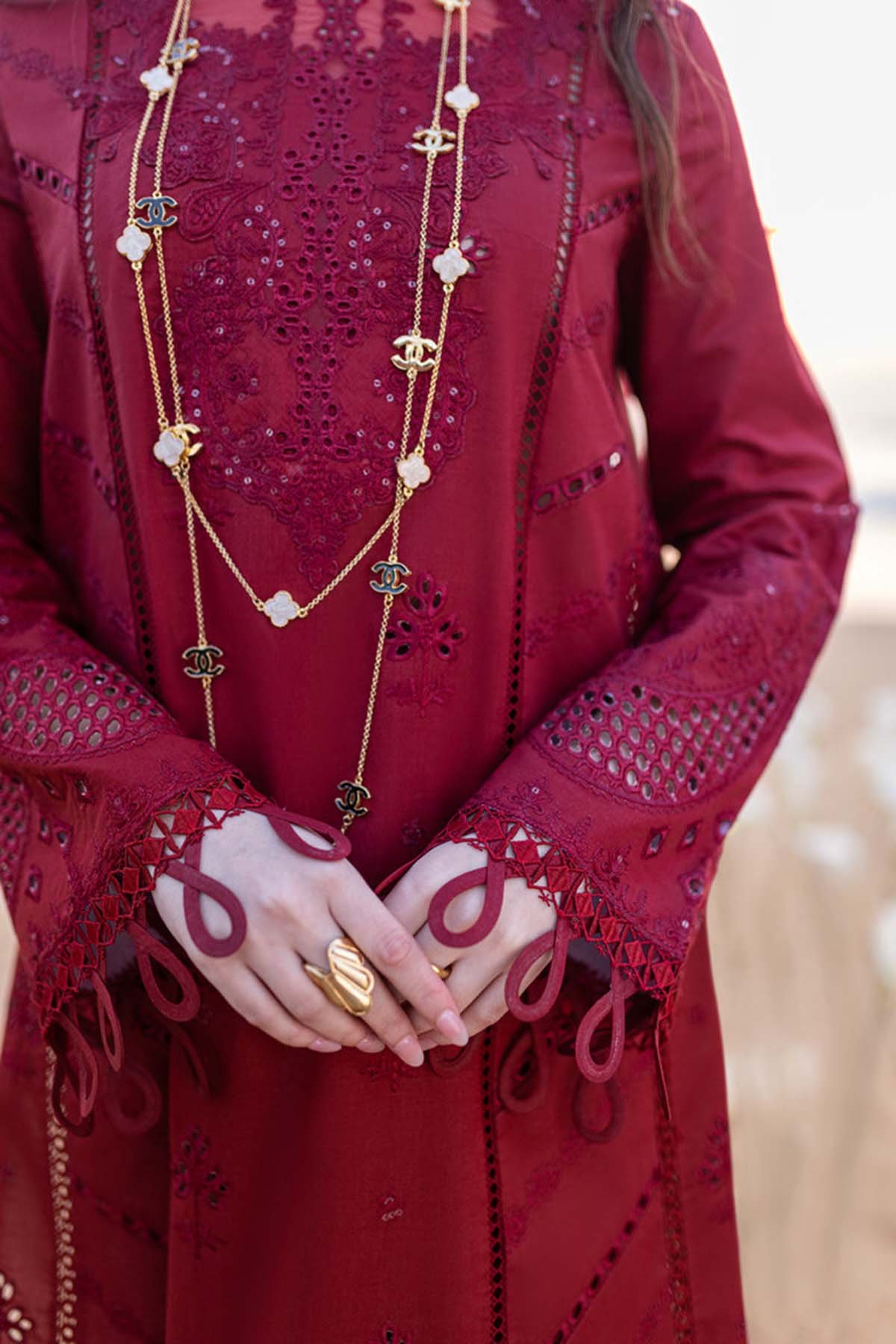 Lawn 3PC Chikankari Embroidered Suit with Dupatta