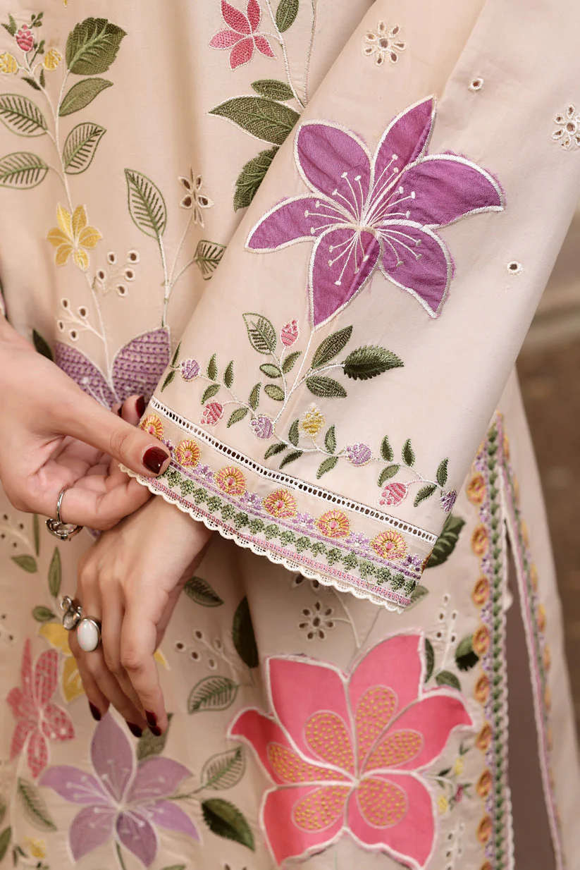 Mastorat Lawn 3PC Chikankari Embroidered Suit,