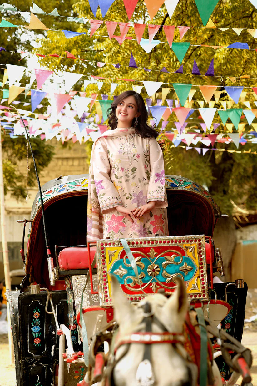 Mastorat Lawn 3PC Chikankari Embroidered Suit,