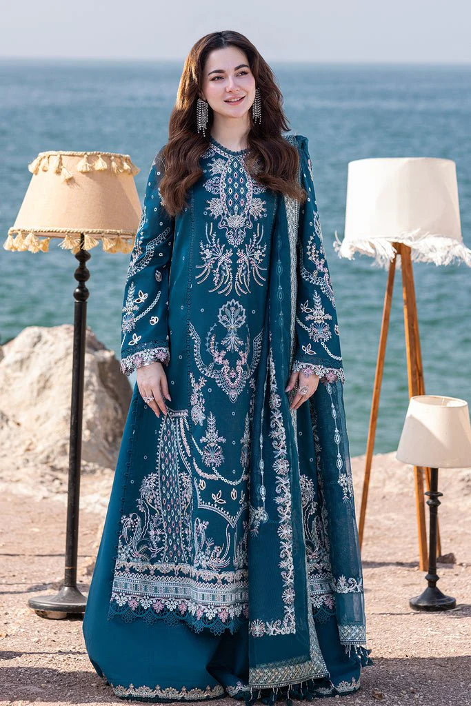Mastorat Lawn 3PC Embroidered Suit 5177 with Organza Dupatta