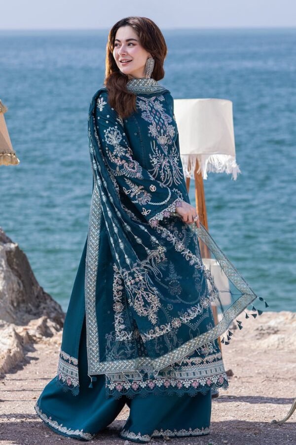 Mastorat Lawn 3PC Embroidered Suit 5177 with Organza Dupatta