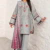 Mastorat Lawn 3PC Chikankari Suit with Jacquard Dupatta