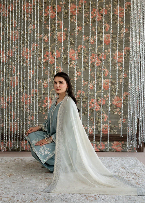 Mastorat Lawn 3PC Embroidered Suit with Khadi Net Dupatta