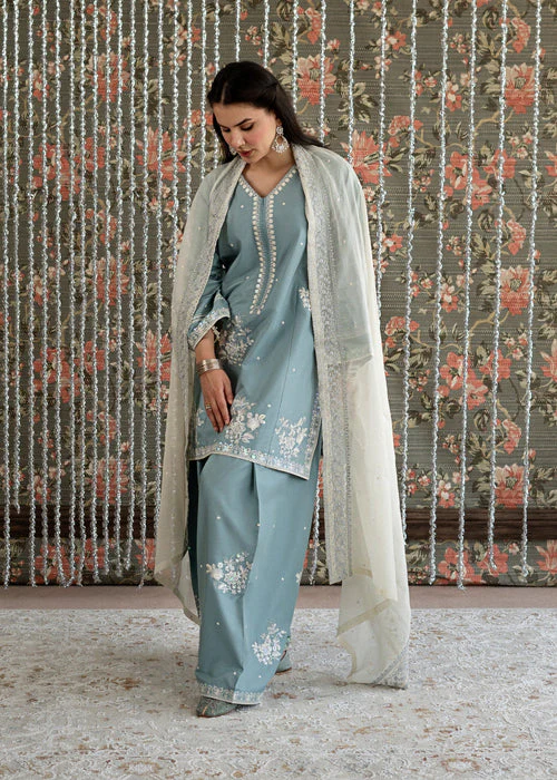 Mastorat Lawn 3PC Embroidered Suit with Khadi Net Dupatta