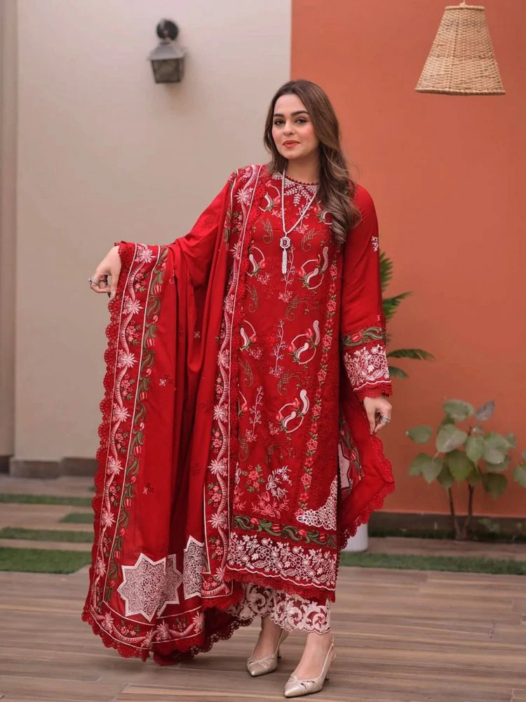 Mastorat Lawn 3PC Chikankari Embroidered Suit