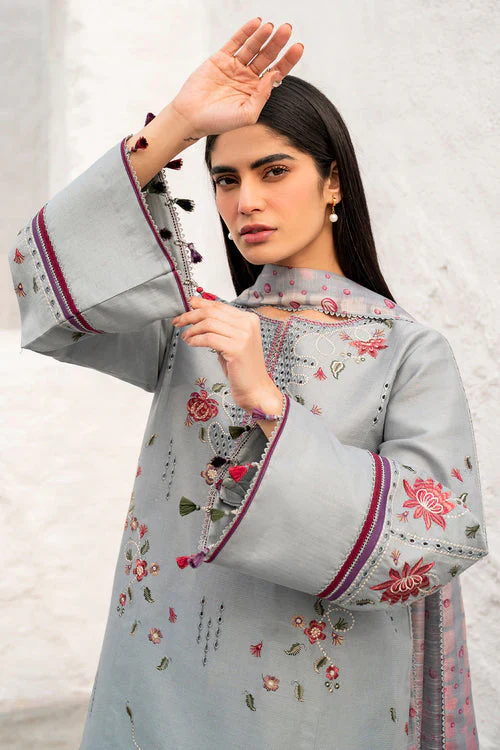 Mastorat Lawn 3PC Chikankari Suit with Jacquard Dupatta