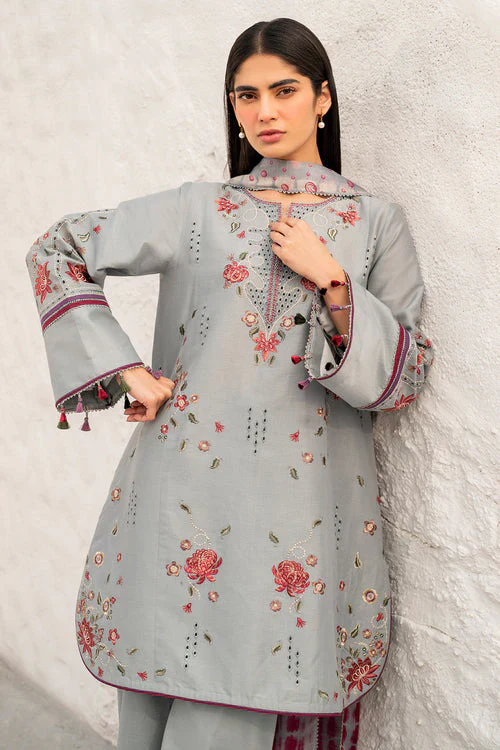 Mastorat Lawn 3PC Chikankari Suit with Jacquard Dupatta