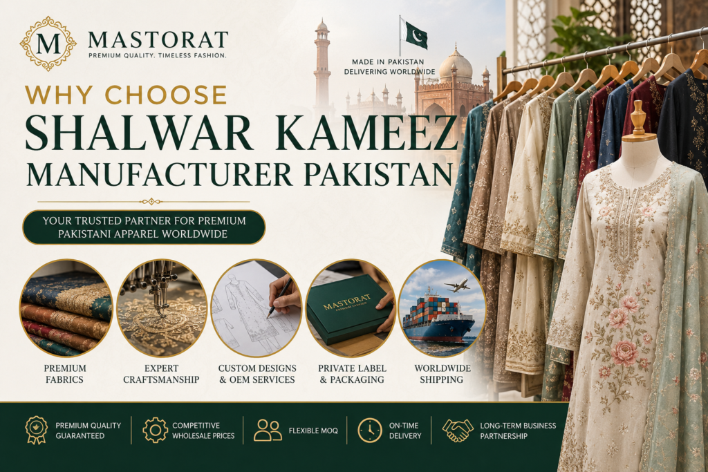Why Choose Shalwar Kameez Manufacturer Pakistan | Mastorat