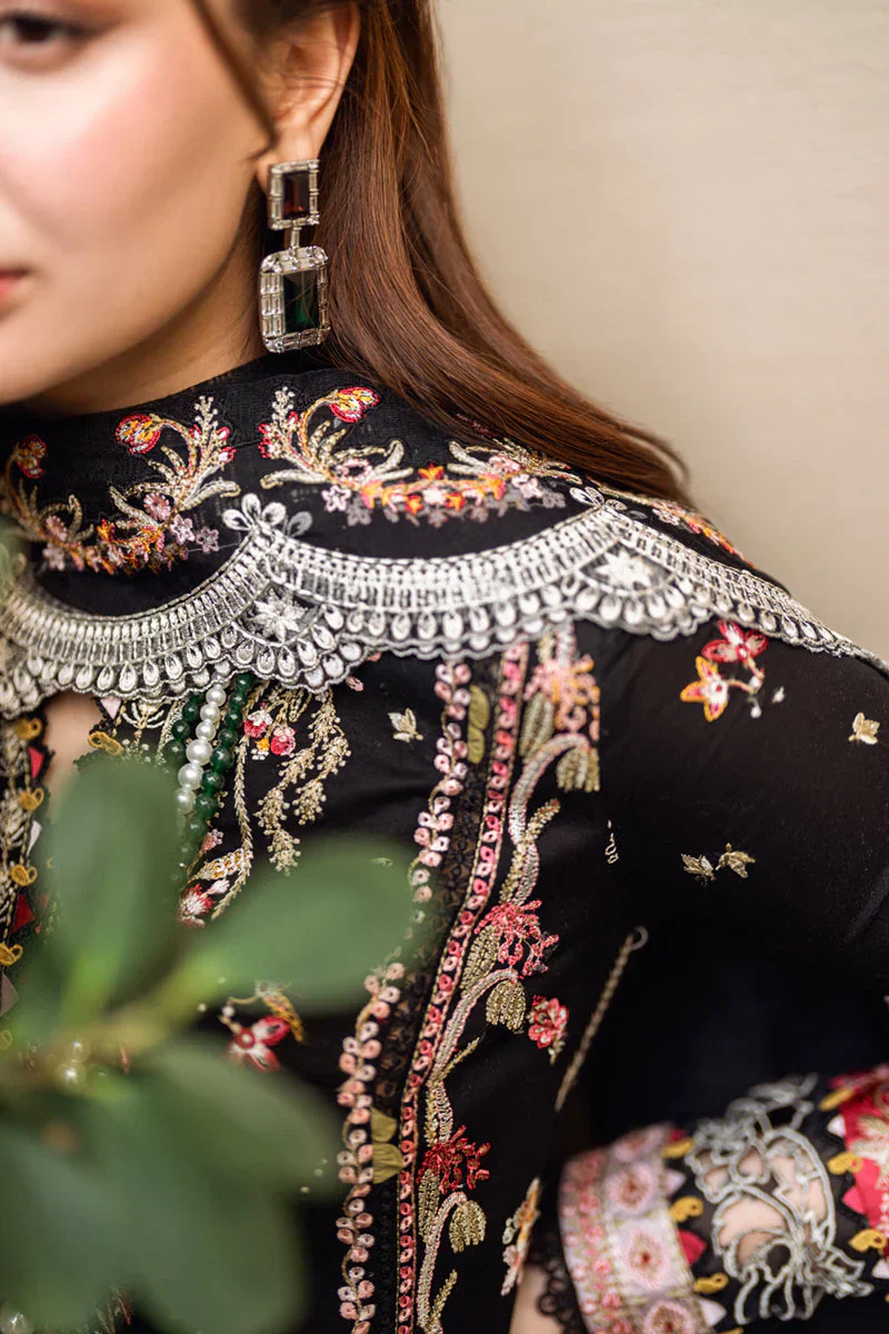 Lawn 3PC Embroidered Suit with Organza Dupatta | 5176